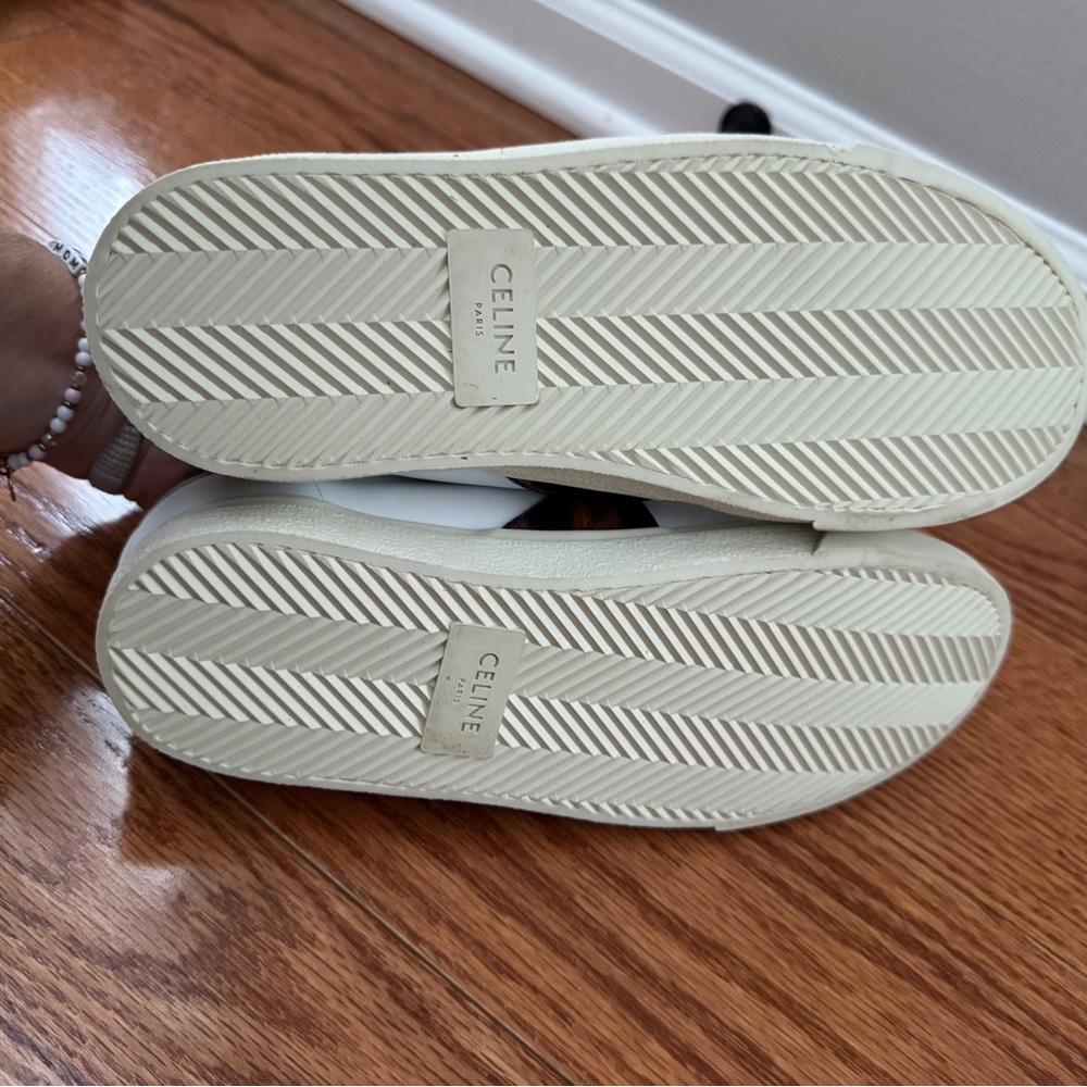Celine White Leather Sneakers. Size 38. Pristine condition. - Picture 7 of 7